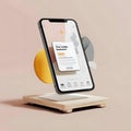 Modern Smartphone Interface Design, Clean Aesthetics, Intuitive Navigation, and Seamless User Experience with Minim