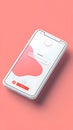 Modern Smartphone Interface Design, A Clean, Minimalist App User Experience with Intuitive Navigation and Seamless