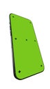Modern smartphone mockup with green screen Great for app design, showcase work, or video editing