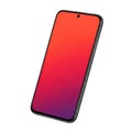 Modern smartphone with sleek gradient display and minimalist design Royalty Free Stock Photo