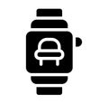 Modern Smartwatch Icon with Minimalist Design and Touchscreen Display Royalty Free Stock Photo