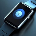 Modern smartwatch with sleek design and interactive display