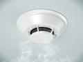 Modern smoke detector of fire alarm and smoke