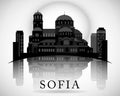 Modern Sofia City Skyline Design. Bulgaria Royalty Free Stock Photo