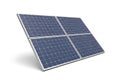 Modern solar panel array on a white background Royalty Free Stock Photo