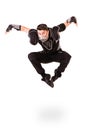 Modern soldier dancer showing some movements Royalty Free Stock Photo