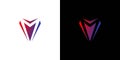 Modern and cool M logo design Royalty Free Stock Photo