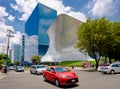 The modern Soumaya museum of art in Mexico City