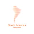Modern south american wave logo template designs vector illustration simple