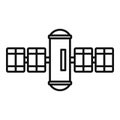 Modern space station icon outline vector. International mars station Royalty Free Stock Photo