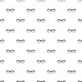 Modern spectacles pattern seamless vector