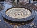 Modern Spiral Fountain, Brasov, Romania