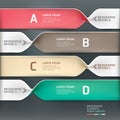 Modern spiral infographics options banner.