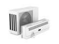 Modern split system air conditioner Royalty Free Stock Photo