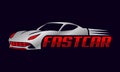 Modern Sport Car logo design vector Premium Vector. Automotive Logo Vector Template. Glossy Car Logo design. Auto style car logo Royalty Free Stock Photo