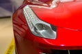 Modern sports car front - headlamp Royalty Free Stock Photo