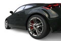 Modern Sports Car - Rear Tire Close Up