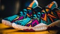 Modern sports footwear for healthy lifestyles walking generated by AI