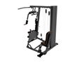 Modern sports simulator for strength training arms and legs 3d render on white background no shadow