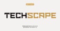 Modern square alphabet, angular geometric letters, minimalistic slab serif font for tech branding, futuristic digital