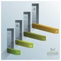 Modern Square Bar Diagram Stair Step Business Infographic