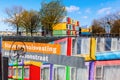 Modern stackable student apartments called spaceboxes in Almere, Netherlands Royalty Free Stock Photo