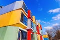 Modern stackable student apartments called spaceboxes in Almere, Netherlands Royalty Free Stock Photo