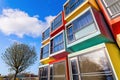 Modern stackable student apartments called spaceboxes in Almere, Netherlands Royalty Free Stock Photo