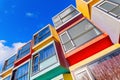 Modern stackable student apartments called spaceboxes in Almere, Netherlands Royalty Free Stock Photo