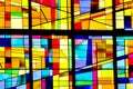 Modern stained glass window Christ Church Cathedral Royalty Free Stock Photo