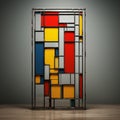 Modern Stained Glass Window Inspired By De Stijl Influence