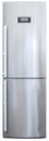 modern stainless-steel refrigerator front view Royalty Free Stock Photo