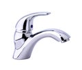 Modern stainless steel tap Royalty Free Stock Photo