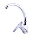 Modern stainless steel tap. Royalty Free Stock Photo