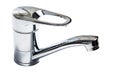 Modern stainless steel tap Royalty Free Stock Photo