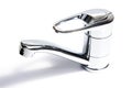 Modern stainless steel tap. Royalty Free Stock Photo