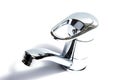 Modern stainless steel tap. Royalty Free Stock Photo
