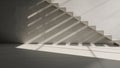 Modern Staircase with Dramatic Light and Shadow Royalty Free Stock Photo