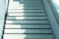 Modern stairs, blue toned image