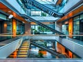 Modern stairs in a modern office building. Interior design and architecture concept Royalty Free Stock Photo