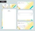 Modern stationery set in vector format