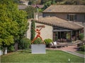 Modern Statue in Hotel Garden Carcassonne