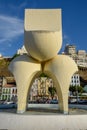 Modern statue at lower city in Salvador Bahia, Brazil Royalty Free Stock Photo