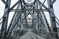 Modern steel bridge near Fort Williams, Scotland, United Kingdom