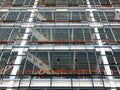 Modern steel framework building during construction Royalty Free Stock Photo