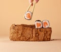 Modern still life with sushi Royalty Free Stock Photo