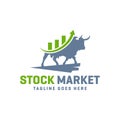 Modern stock market logo
