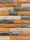 Modern stone brick wall surfaced. Royalty Free Stock Photo