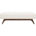 Modern Storage Benches, Sandalo Bench in Dove/Light Oak, Courtland Made To Measure Bench, Tufted Long Storage Bench Ottoman with w