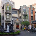 Modern street architecture in Shanghai China